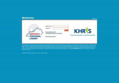 Welcome to KHRIS Log In - Desktop Welcome to KHRIS Log In - Desktop
