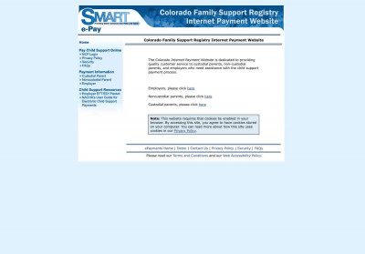 Colorado Family Support Registry Internet Payment Website Colorado Family Support Registry Internet Payment Website