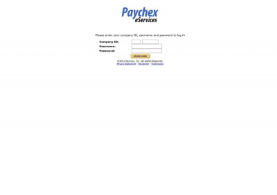 Logging In (getting started) - Paychex eServices Logging In (getting started) - Paychex eServices