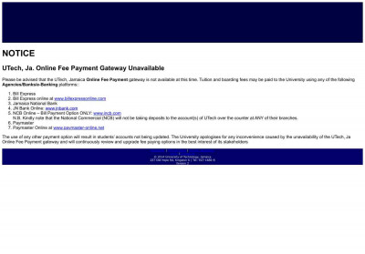Application Confirmation - University of Technology, Jamaica Application Confirmation - University of Technology, Jamaica