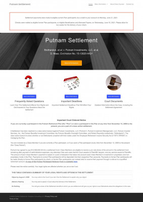 Putnam Settlement: Home Putnam Settlement: Home