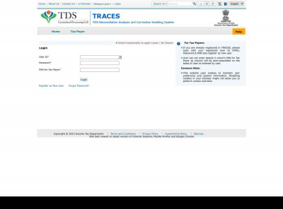TRACES | Login TRACES | Login