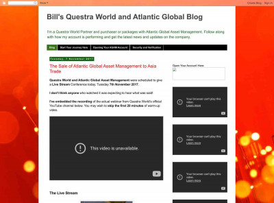 Opening Your AGAM Account - Bill's Questra World and ... Opening Your AGAM Account - Bill's Questra World and ...