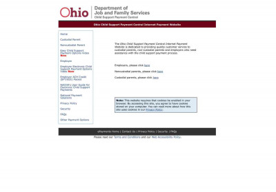 Ohio Child Support Payment Central Ohio Child Support Payment Central