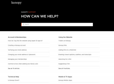 Kanopy Help Kanopy Help