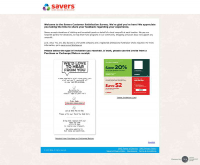 Savers Listens - Welcome Savers Listens - Welcome
