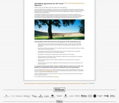 FAQs - Self-Billing Agreement for UK Travel Agencies - Hilton FAQs - Self-Billing Agreement for UK Travel Agencies - Hilton