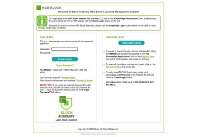 Block Academy, H&R Block's Block Academy, H&R Block's