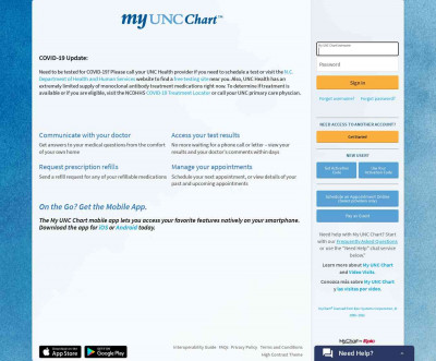 My UNC Chart - Login Page My UNC Chart - Login Page