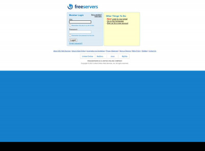 Member Login - FreeServers Member Login - FreeServers