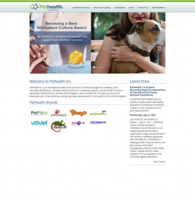 Pethealth Inc. > Corporate Profile > About Us Pethealth Inc. > Corporate Profile > About Us