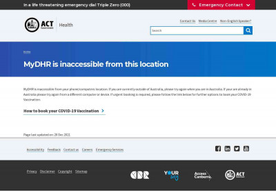 MyDHR is inaccessible from this location | Health MyDHR is inaccessible from this location | Health