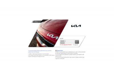 Kia Canada Dealer Portal Logon Page Kia Canada Dealer Portal Logon Page