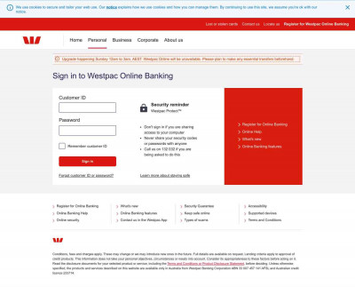 Westpac Online Banking Westpac Online Banking