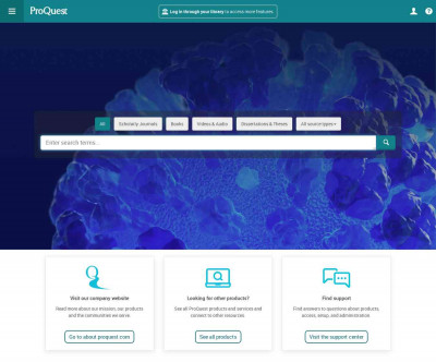 Log In - ProQuest Log In - ProQuest