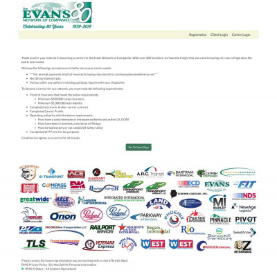 Registration Client Login Carrier Login Registration Client Login Carrier Login