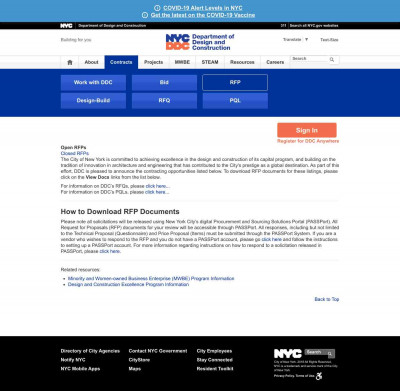RFQ Holders List - NYC.gov RFQ Holders List - NYC.gov