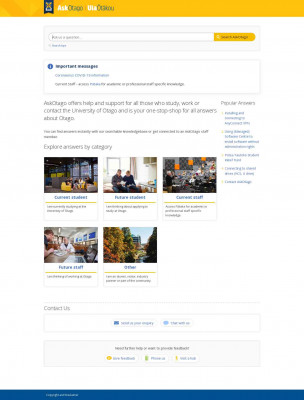 RedCarpet onboarding system - AskOtago RedCarpet onboarding system - AskOtago