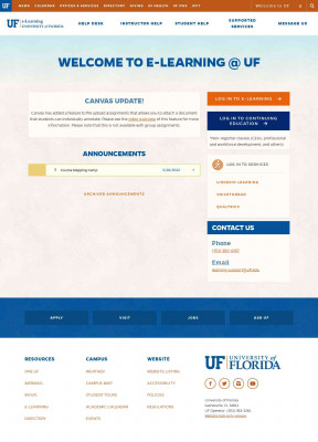 UF eLearning - University of Florida UF eLearning - University of Florida