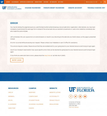 Web Login Service - University of Florida Web Login Service - University of Florida