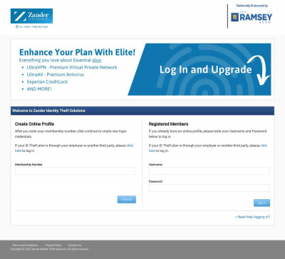 Sign In - Zander Identity Theft Solutions Sign In - Zander Identity Theft Solutions
