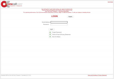 One Call Care Vendor Portal One Call Care Vendor Portal