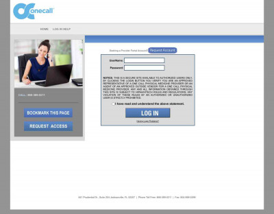 Welcome to One Call Provider Portal Welcome to One Call Provider Portal
