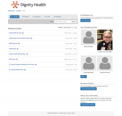 Dignity Health Libraries: Off Site Access Dignity Health Libraries: Off Site Access