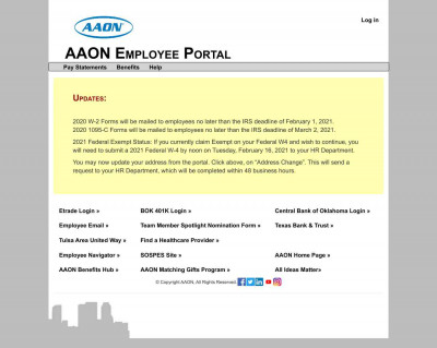 401-K Participant Group - AAON Employee Portal 401-K Participant Group - AAON Employee Portal