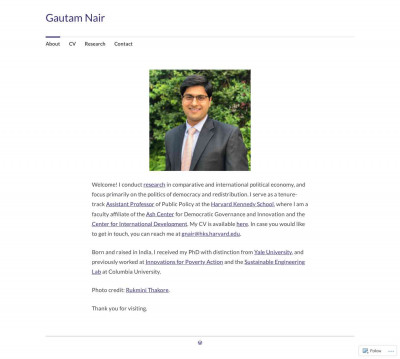 Contact - Gautam Nair Contact - Gautam Nair