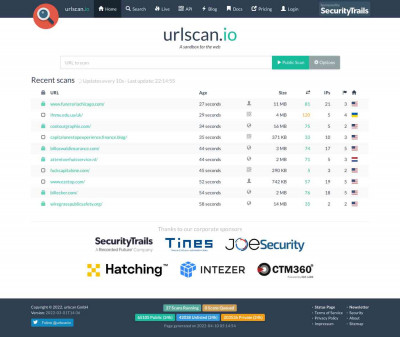 Sponsored by - urlscan.io Sponsored by - urlscan.io