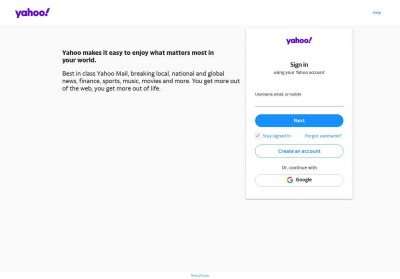 login - Yahoo login - Yahoo