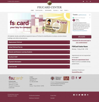 FSUCard Account Overview FSUCard Account Overview