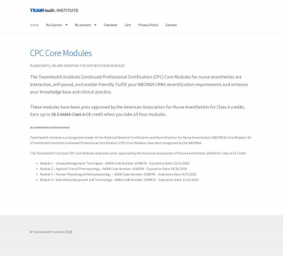 My Courses - TeamHealth Institute My Courses - TeamHealth Institute