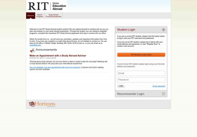 RIT Study Abroad: Search Programs: - Horizons by Symplicity RIT Study Abroad: Search Programs: - Horizons by Symplicity