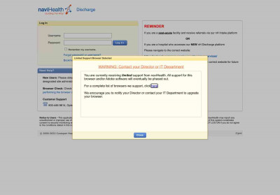 nH Discharge Log In - naviHealth nH Discharge Log In - naviHealth