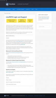 LionPATH Support – LionPATH Support –