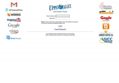 Parent Access Login - Upper Valley Career Center Information ... Parent Access Login - Upper Valley Career Center Information ...