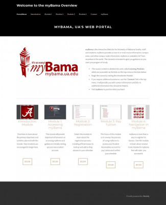 Module 4 - Welcome to the myBama Overview Module 4 - Welcome to the myBama Overview