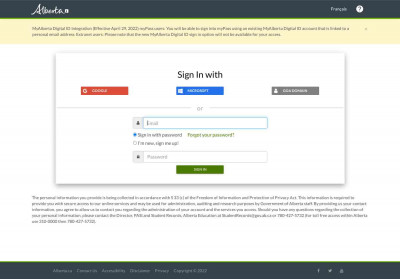Education Account - Sign In - Government of Alberta Education Account - Sign In - Government of Alberta