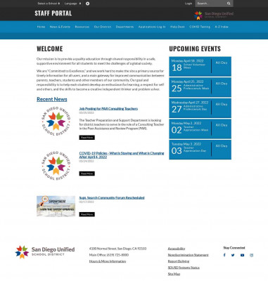 Staff Portal: Home Staff Portal: Home