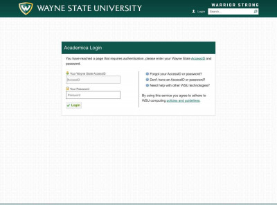 Academica: Login Academica: Login