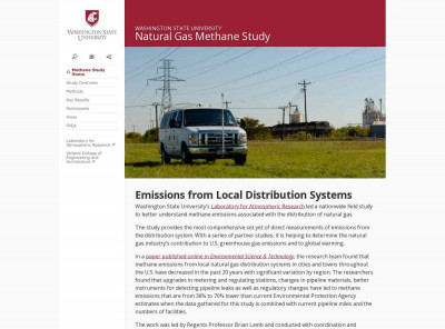 Natural Gas Methane Study | Washington State University Natural Gas Methane Study | Washington State University