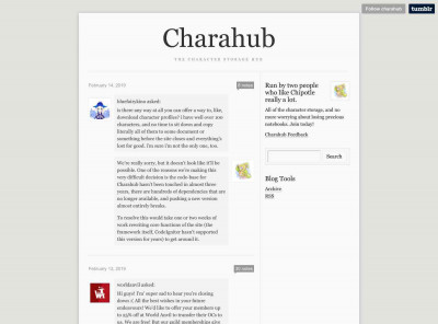 Charahub — Login Fixed! - Tumblr Charahub — Login Fixed! - Tumblr