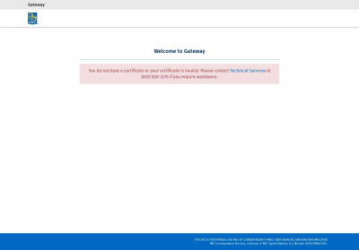 Gateway - Login Form Gateway - Login Form