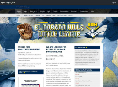 El Dorado Hills Little League El Dorado Hills Little League