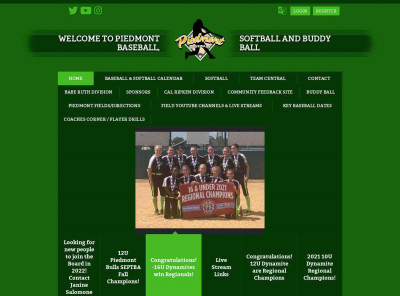 Piedmont Baseball Piedmont Baseball