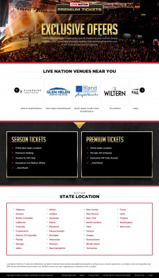 Live Nation Premium Tickets: Home Live Nation Premium Tickets: Home