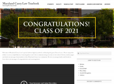 Maryland Carey Law Digital Yearbook – Honoring the Class of ... Maryland Carey Law Digital Yearbook – Honoring the Class of ...