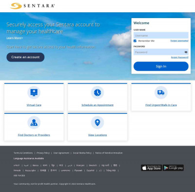 Sign Up for a New Account - Sentara Healthcare Sign Up for a New Account - Sentara Healthcare